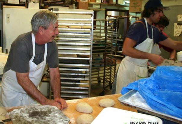 Making bread.