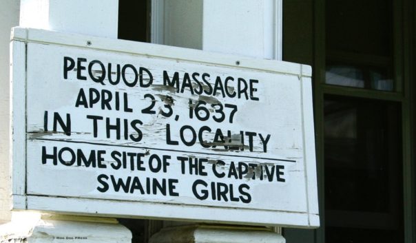 Swaine girls in Wethersfield, a small sign seen on a walk from the Cove.